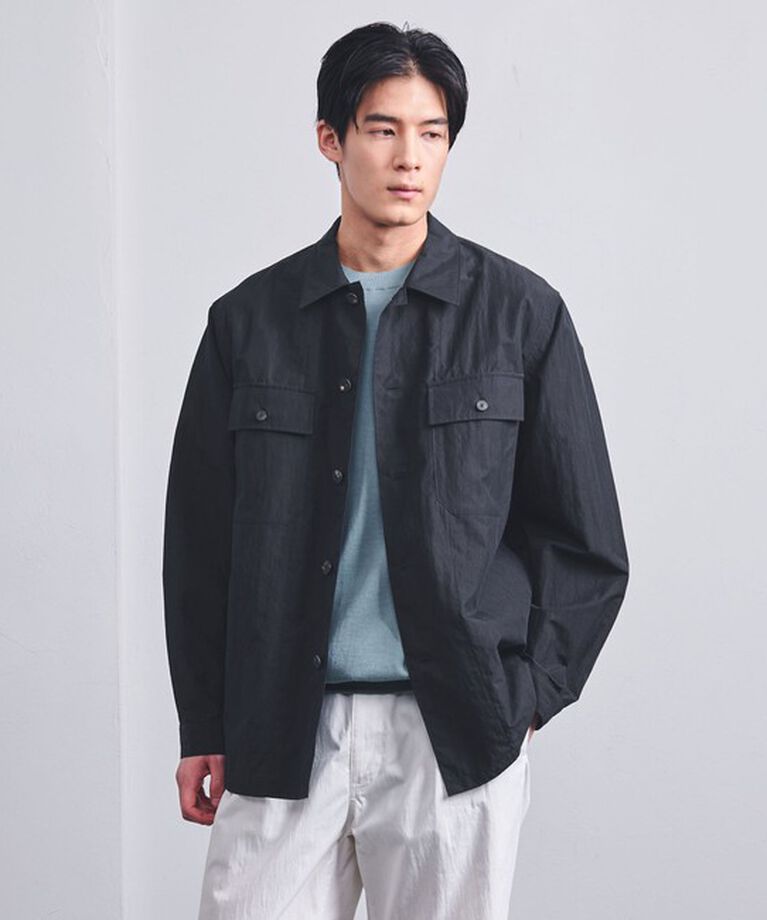 UNITED ARROWS「ナイロン コットン ミリタリー オーバーシャツ」|シャツ・ブラウス|