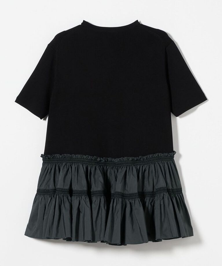 UNITED ARROWS「エンブロ ティアードコンビ ショートスリーブ ニット」|ニット・セーター|