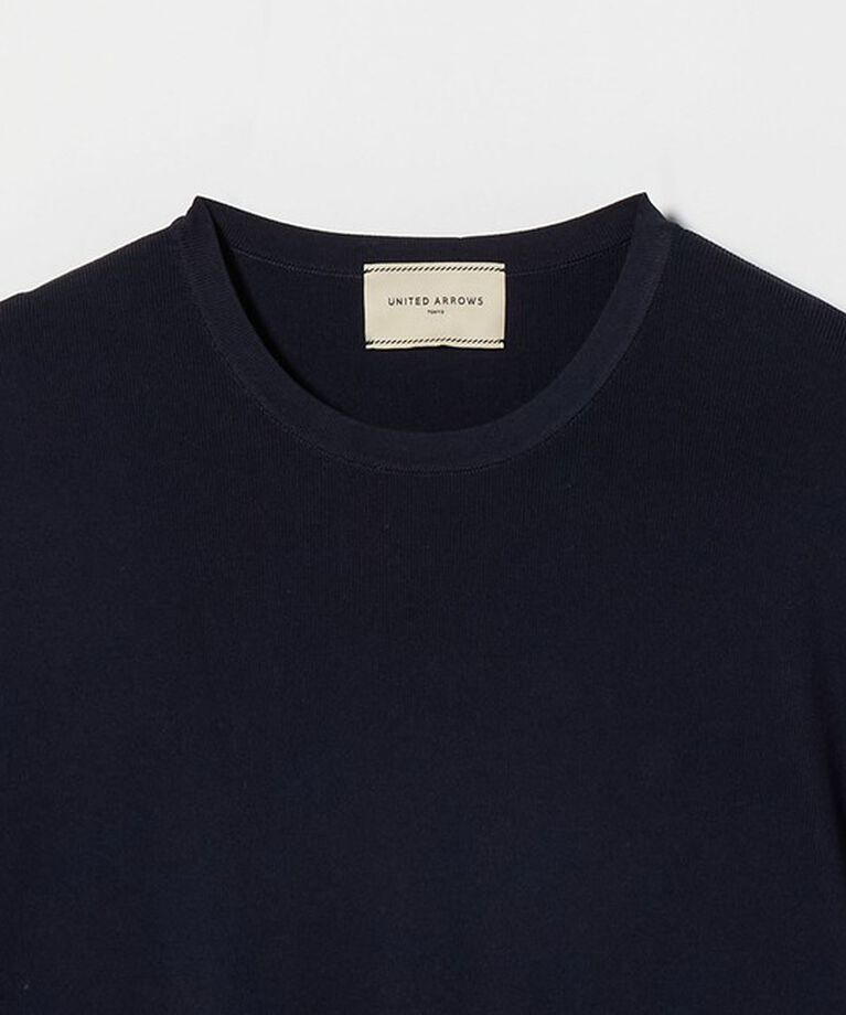 UNITED ARROWS「エンブロ ティアードコンビ ショートスリーブ ニット」|ニット・セーター|