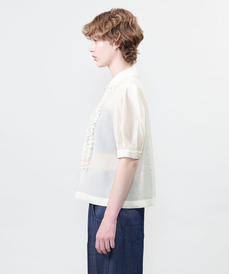 ASTRAET「＜ASTRAET＞フリル パフスリーブブラウス」|シャツ・ブラウス|