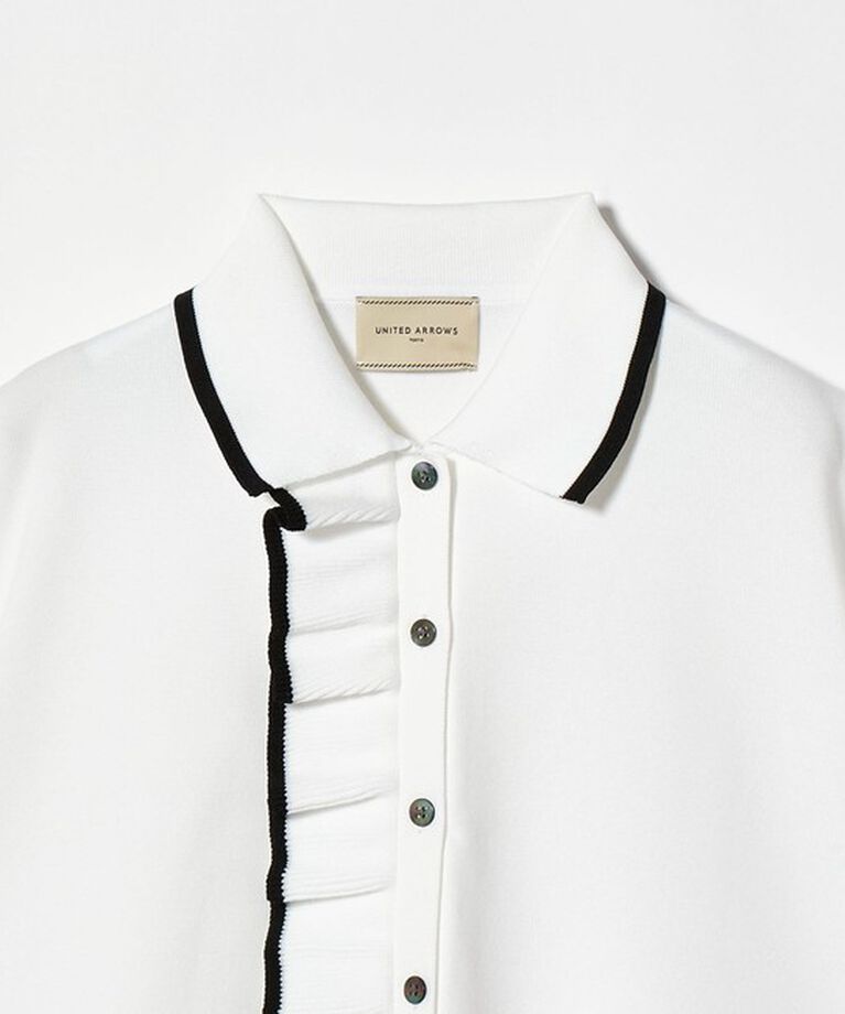 UNITED ARROWS「ミニマルフリル  ニット 5SL」|ニット・セーター|