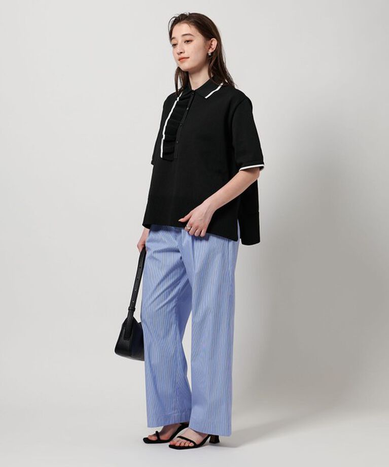 UNITED ARROWS「ミニマルフリル  ニット 5SL」|ニット・セーター|