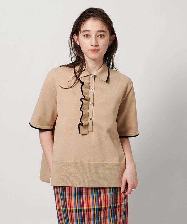 UNITED ARROWS「ミニマルフリル  ニット 5SL」|ニット・セーター|