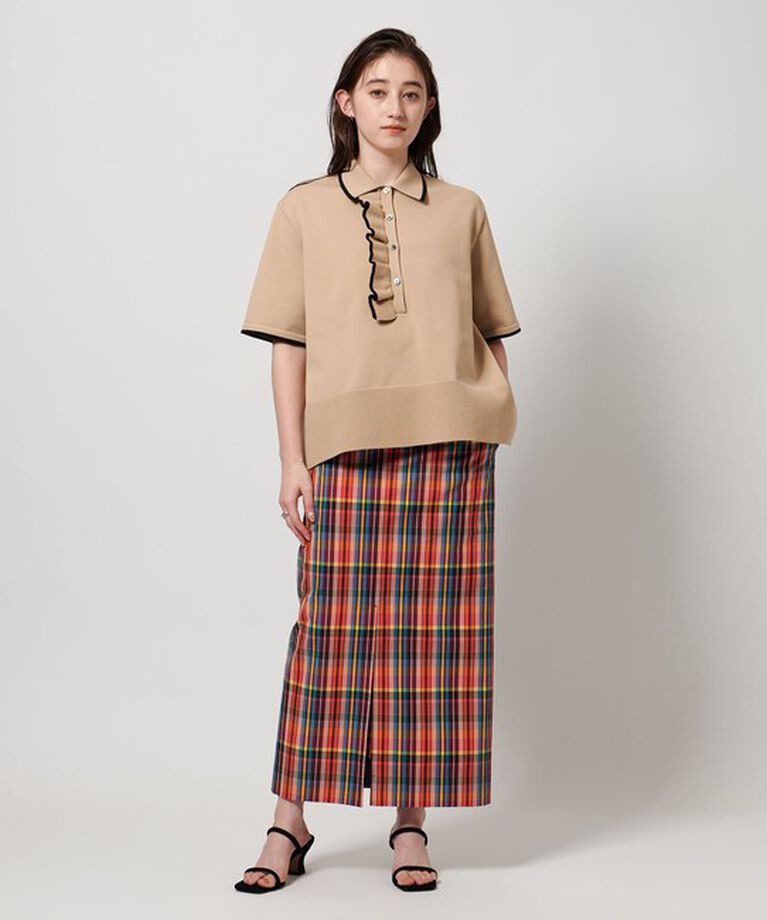 UNITED ARROWS「ミニマルフリル  ニット 5SL」|ニット・セーター|