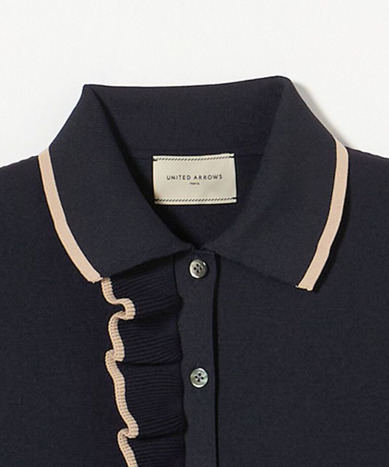 UNITED ARROWS「ミニマルフリル  ニット 5SL」|ニット・セーター|