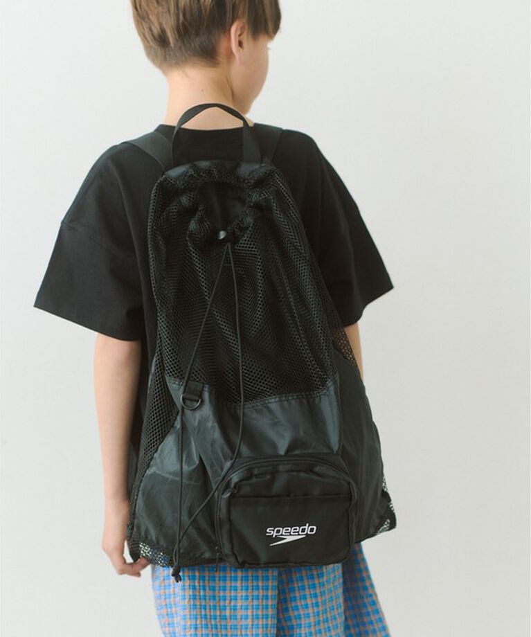 UNITED ARROWS green label relaxing「＜SPEEDO＞ポケッタブル メッシュバック / キッズ」|リュック|BLACK