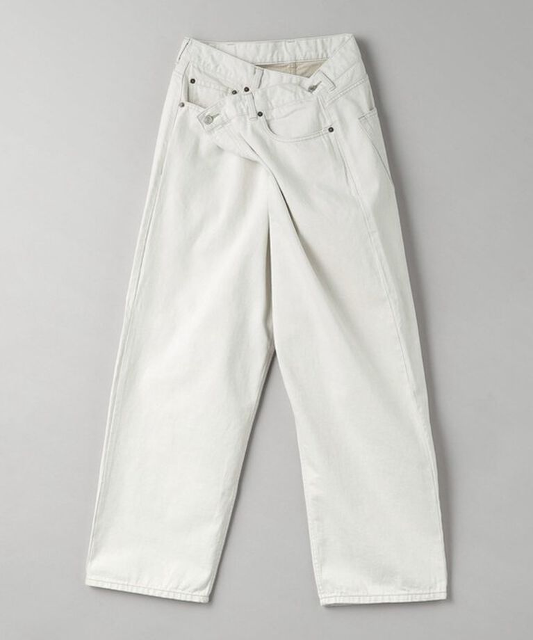 BEAUTY&YOUTH UNITED ARROWS「ダメージ ラップワイド デニムパンツ」|デニム|