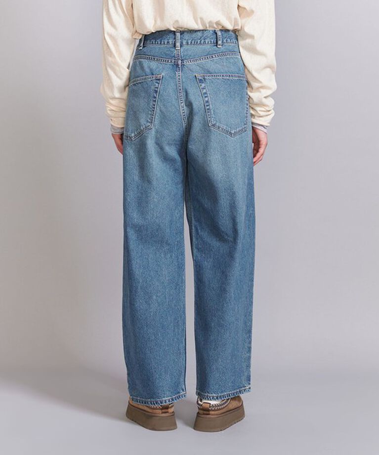BEAUTY&YOUTH UNITED ARROWS「ダメージ ラップワイド デニムパンツ」|デニム|