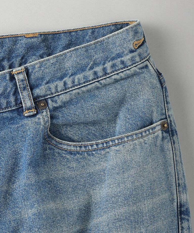 BEAUTY&YOUTH UNITED ARROWS「ダメージ ラップワイド デニムパンツ」|デニム|