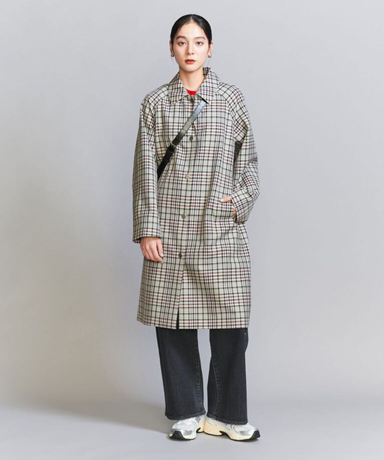 BEAUTY&YOUTH UNITED ARROWS「ステンカラー チェックコート」|ステンカラーコート|
