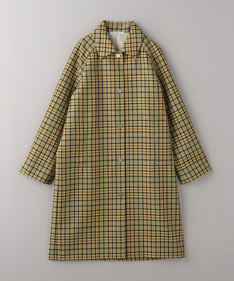 BEAUTY&YOUTH UNITED ARROWS「ステンカラー チェックコート」|ステンカラーコート|