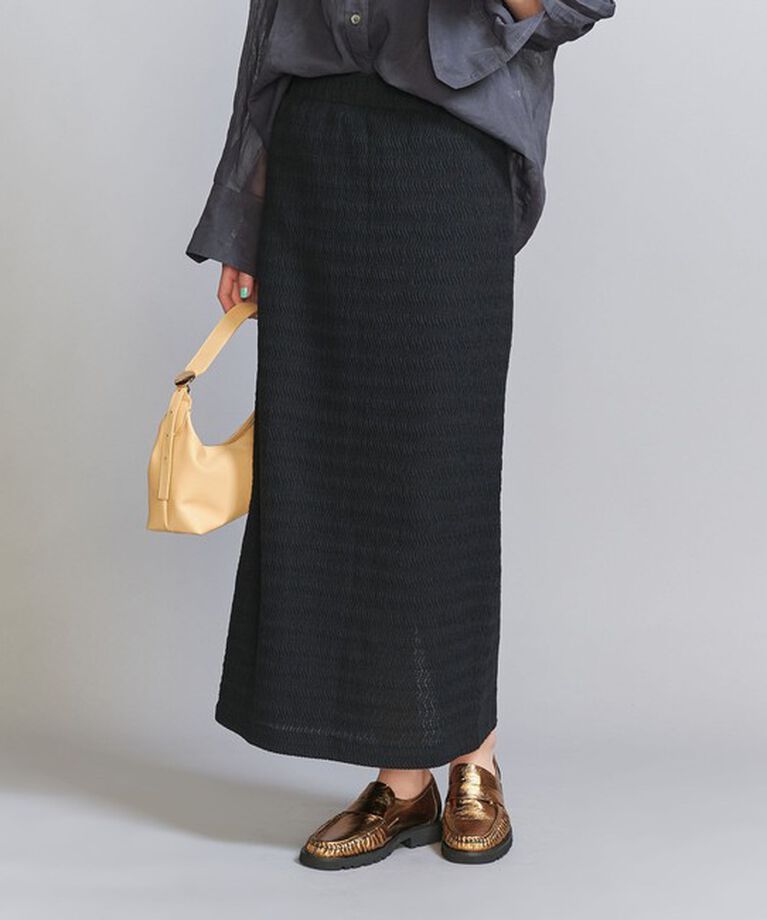 BEAUTY&YOUTH UNITED ARROWS「ラッセル ウェーブ タイトスカート」|スカート|BLACK
