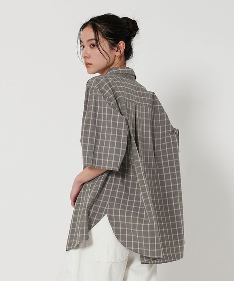 BEAUTY&YOUTH UNITED ARROWS「コットンチェック ショートスリーブ シャツ」|シャツ・ブラウス|