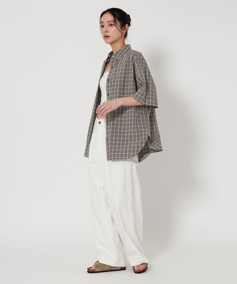BEAUTY&YOUTH UNITED ARROWS「コットンチェック ショートスリーブ シャツ」|シャツ・ブラウス|