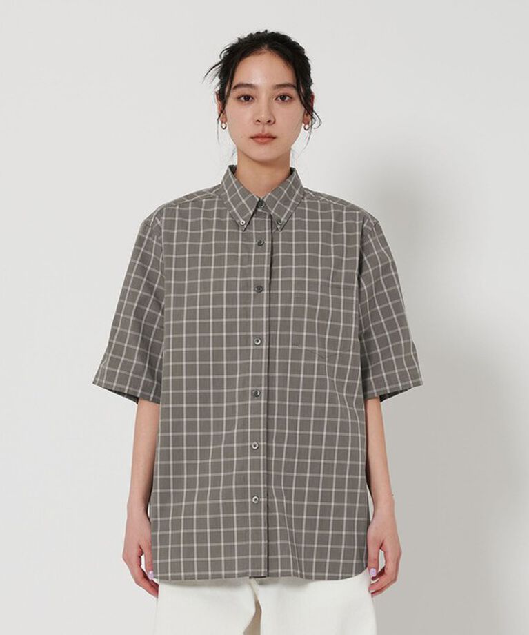 BEAUTY&YOUTH UNITED ARROWS「コットンチェック ショートスリーブ シャツ」|シャツ・ブラウス|