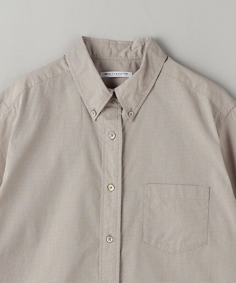 BEAUTY&YOUTH UNITED ARROWS「コットンチェック ショートスリーブ シャツ」|シャツ・ブラウス|