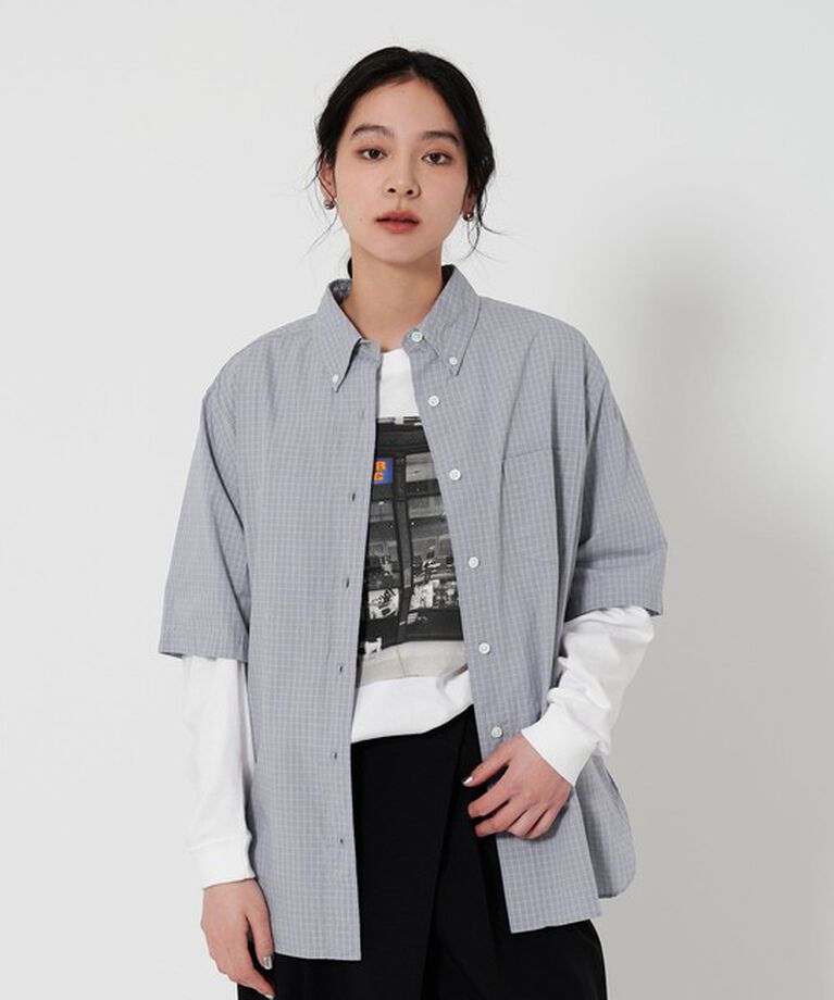 BEAUTY&YOUTH UNITED ARROWS「コットンチェック ショートスリーブ シャツ」|シャツ・ブラウス|