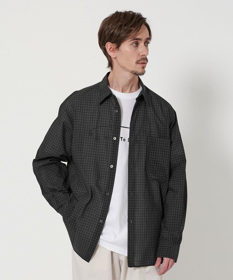 BEAUTY&YOUTH UNITED ARROWS「シアー ギンガムチェック レギュラーシャツ」|シャツ・ブラウス|