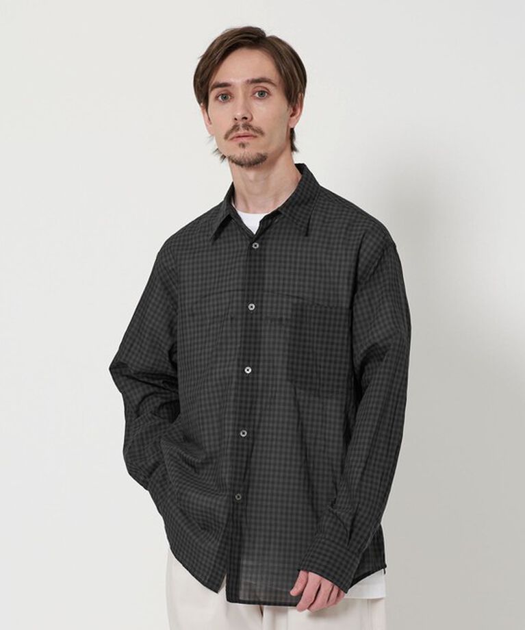 BEAUTY&YOUTH UNITED ARROWS「シアー ギンガムチェック レギュラーシャツ」|シャツ・ブラウス|