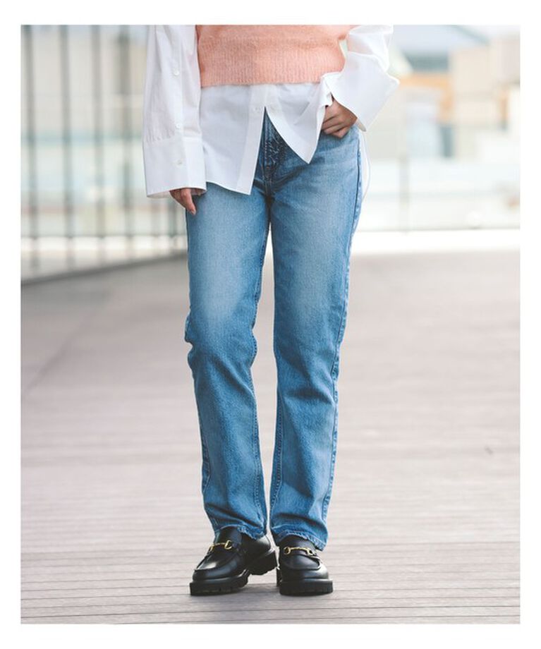 Demi-Luxe BEAMS 「upper hights / 別注 THE KELLY デニムパンツ」|デニム|