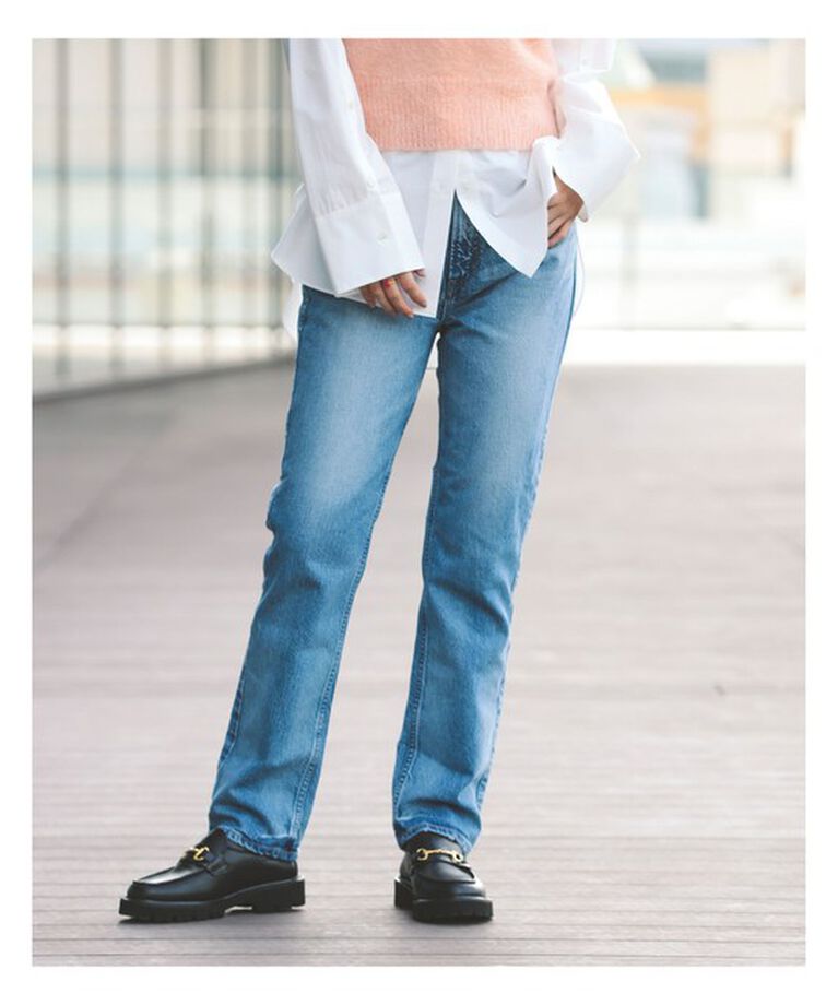Demi-Luxe BEAMS 「upper hights / 別注 THE KELLY デニムパンツ」|デニム|
