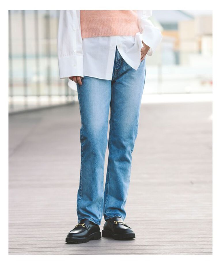 Demi-Luxe BEAMS 「upper hights / 別注 THE KELLY デニムパンツ」|デニム|
