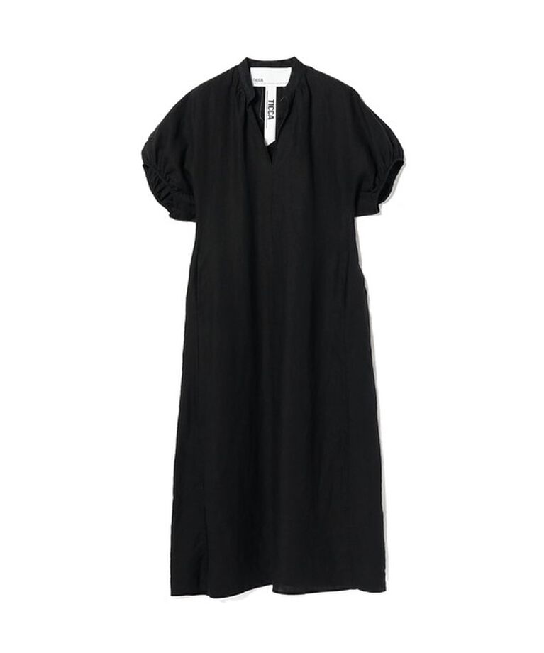 Demi-Luxe BEAMS 「TICCA / リネン バルーンスリーブ ワンピース」|ワンピース|