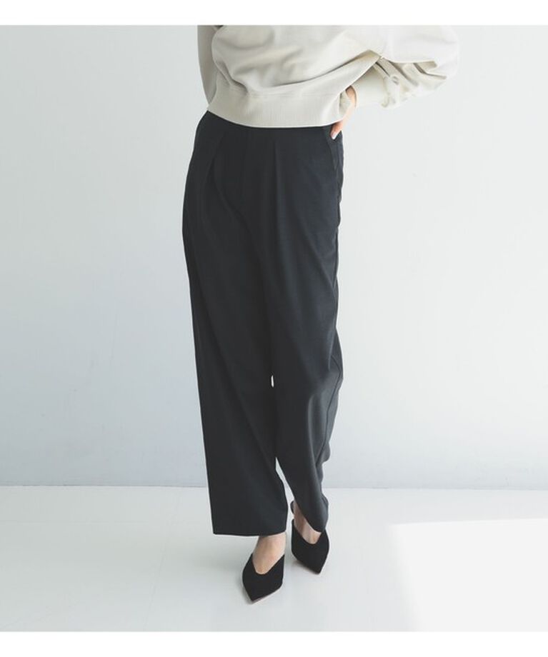Demi-Luxe BEAMS 「ウール混 タックパンツ」|チノ|