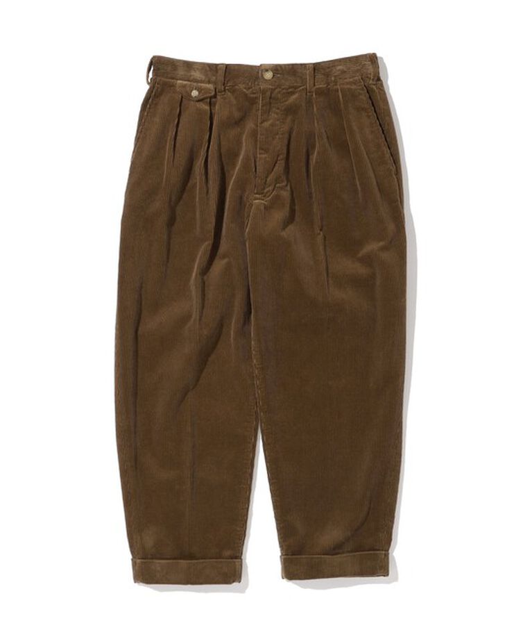 BEAMS「BEAMS PLUS / 2プリーツ コーデュロイ トラウザーズ」|その他|GOLDEN_BROWN
