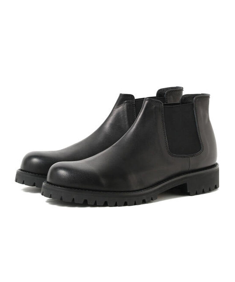 BEAMS「PADRONE / Water Proof Leather Side Gore Boots」|ビジネス・ドレスシューズ|BLACK