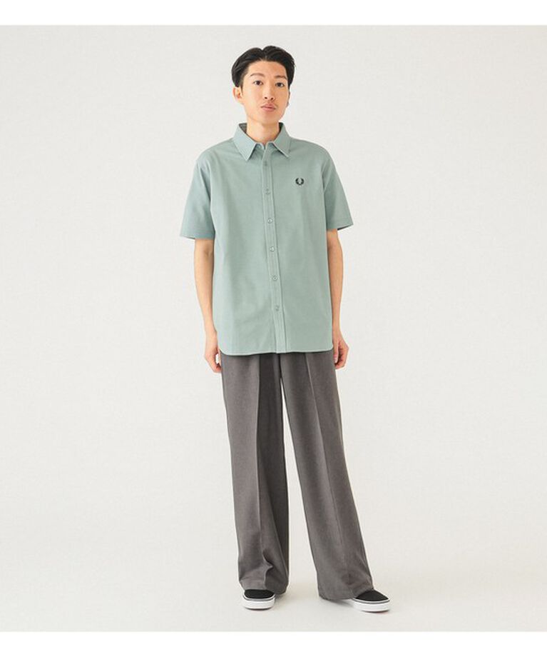 BEAMS「【別注】FRED PERRY / 鹿の子 ショートスリーブ シャツ」|シャツ・ブラウス|