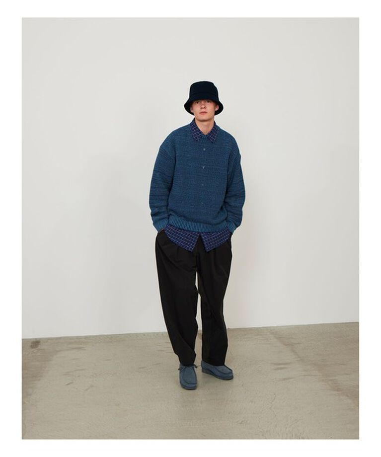 BEAMS「ヘザー メッシュ クルーネックニット」|ニット・セーター|