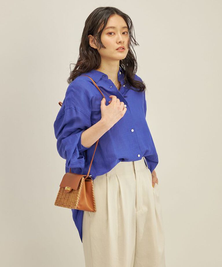 SHIPS for women「〈手洗い可能〉サフィラン リネン シャツ」|シャツ・ブラウス|