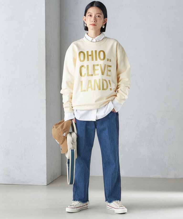 SHIPS for women「【SHIPS別注】Odub:〈手洗い可能〉メタリック ロゴ スウェット 24SS ◇」|スウェット・ジャージ|
