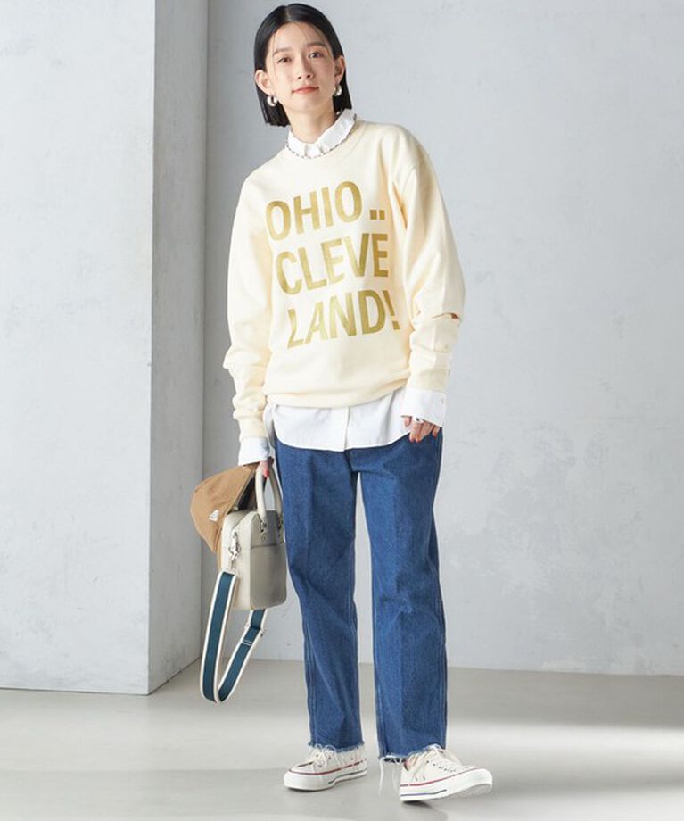 SHIPS for women「【SHIPS別注】Odub:〈手洗い可能〉メタリック ロゴ スウェット 24SS ◇」|スウェット・ジャージ|