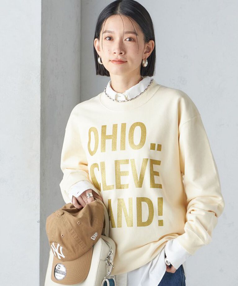 SHIPS for women「【SHIPS別注】Odub:〈手洗い可能〉メタリック ロゴ スウェット 24SS ◇」|スウェット・ジャージ|