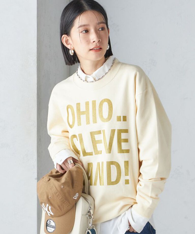 SHIPS for women「【SHIPS別注】Odub:〈手洗い可能〉メタリック ロゴ スウェット 24SS ◇」|スウェット・ジャージ|