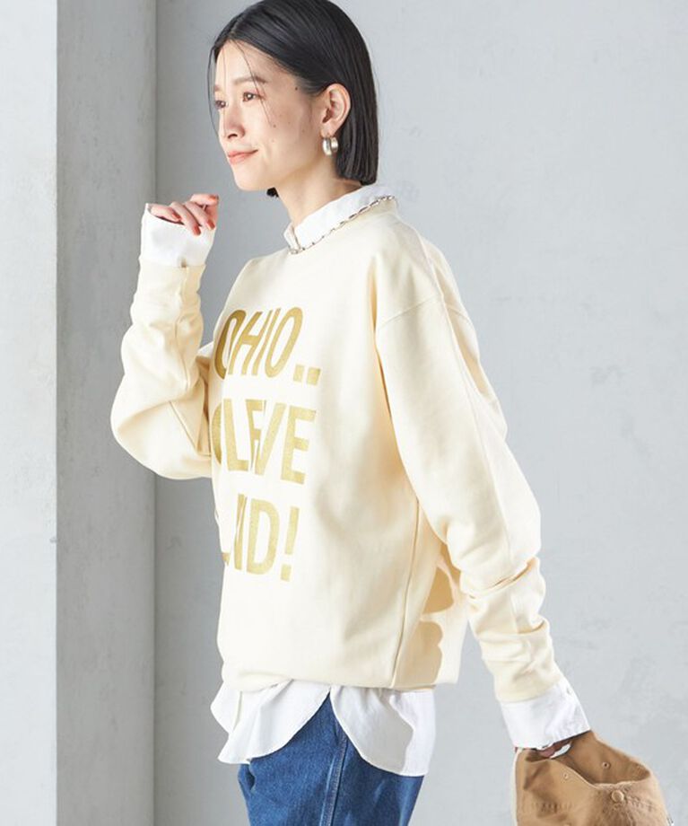 SHIPS for women「【SHIPS別注】Odub:〈手洗い可能〉メタリック ロゴ スウェット 24SS ◇」|スウェット・ジャージ|