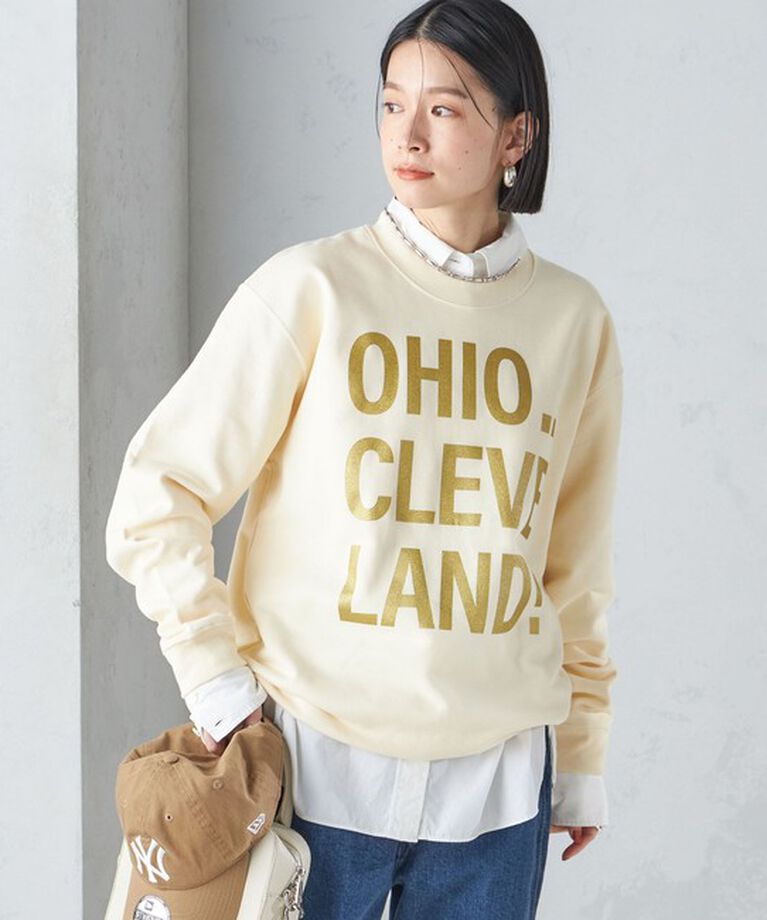 SHIPS for women「【SHIPS別注】Odub:〈手洗い可能〉メタリック ロゴ スウェット 24SS ◇」|スウェット・ジャージ|