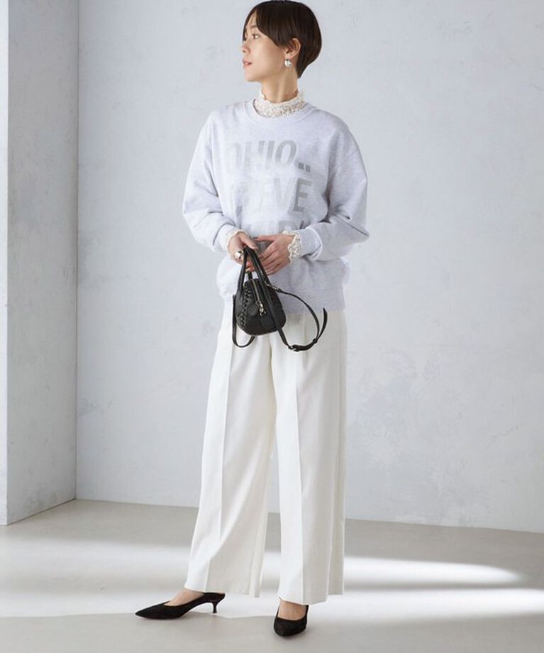 SHIPS for women「【SHIPS別注】Odub:〈手洗い可能〉メタリック ロゴ スウェット 24SS ◇」|スウェット・ジャージ|