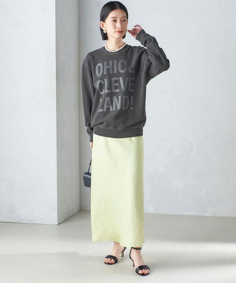 SHIPS for women「【SHIPS別注】Odub:〈手洗い可能〉メタリック ロゴ スウェット 24SS ◇」|スウェット・ジャージ|