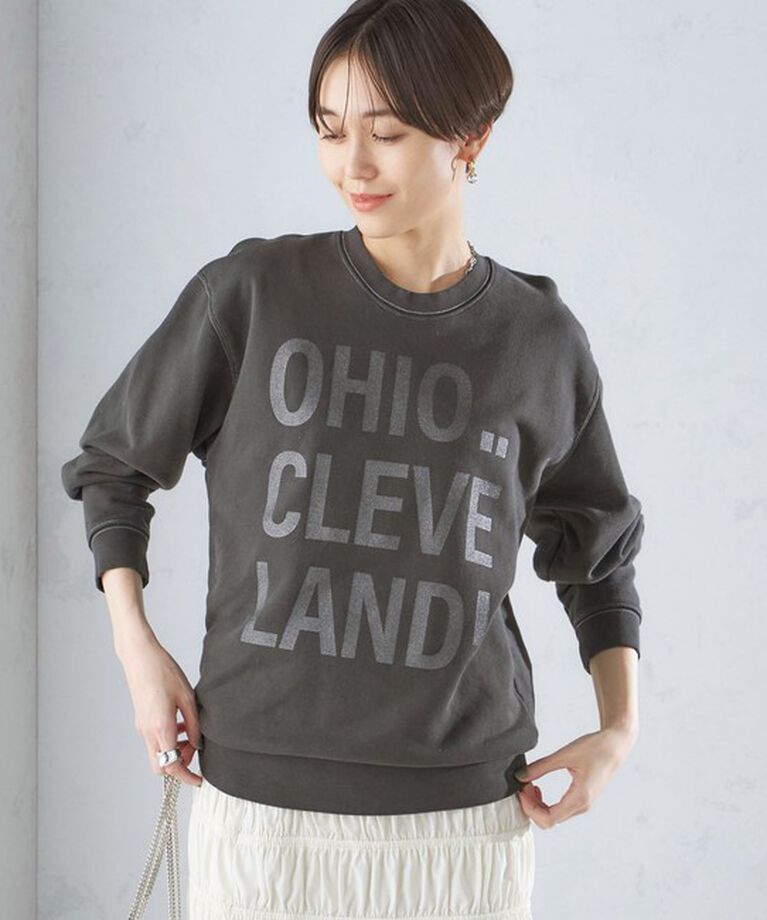 SHIPS for women「【SHIPS別注】Odub:〈手洗い可能〉メタリック ロゴ スウェット 24SS ◇」|スウェット・ジャージ|