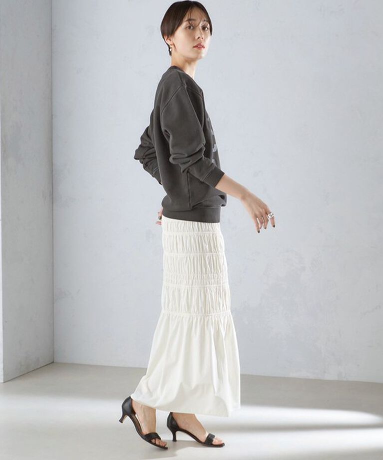 SHIPS for women「【SHIPS別注】Odub:〈手洗い可能〉メタリック ロゴ スウェット 24SS ◇」|スウェット・ジャージ|