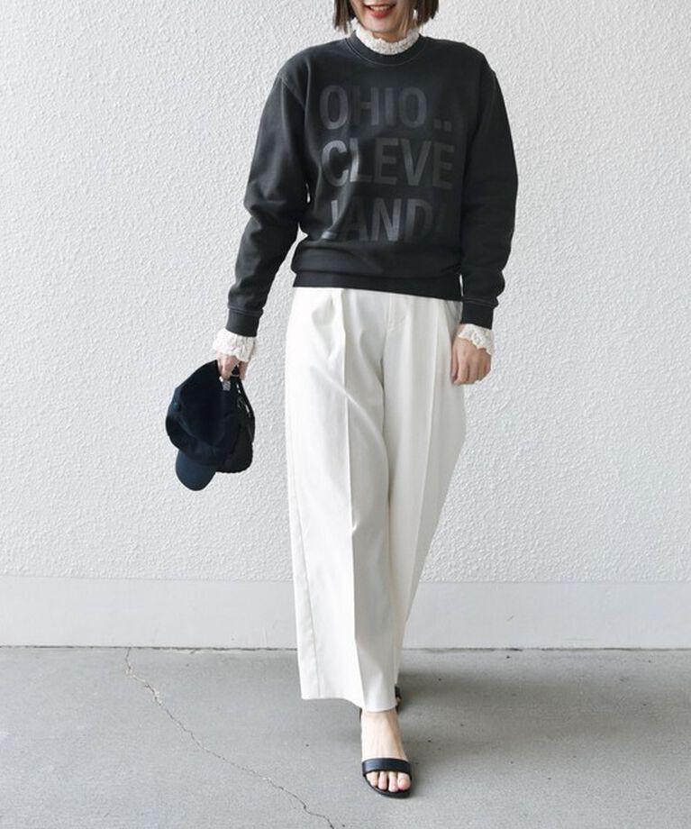 SHIPS for women「【SHIPS別注】Odub:〈手洗い可能〉メタリック ロゴ スウェット 24SS ◇」|スウェット・ジャージ|