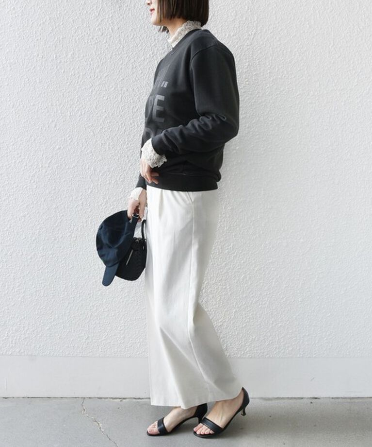 SHIPS for women「【SHIPS別注】Odub:〈手洗い可能〉メタリック ロゴ スウェット 24SS ◇」|スウェット・ジャージ|
