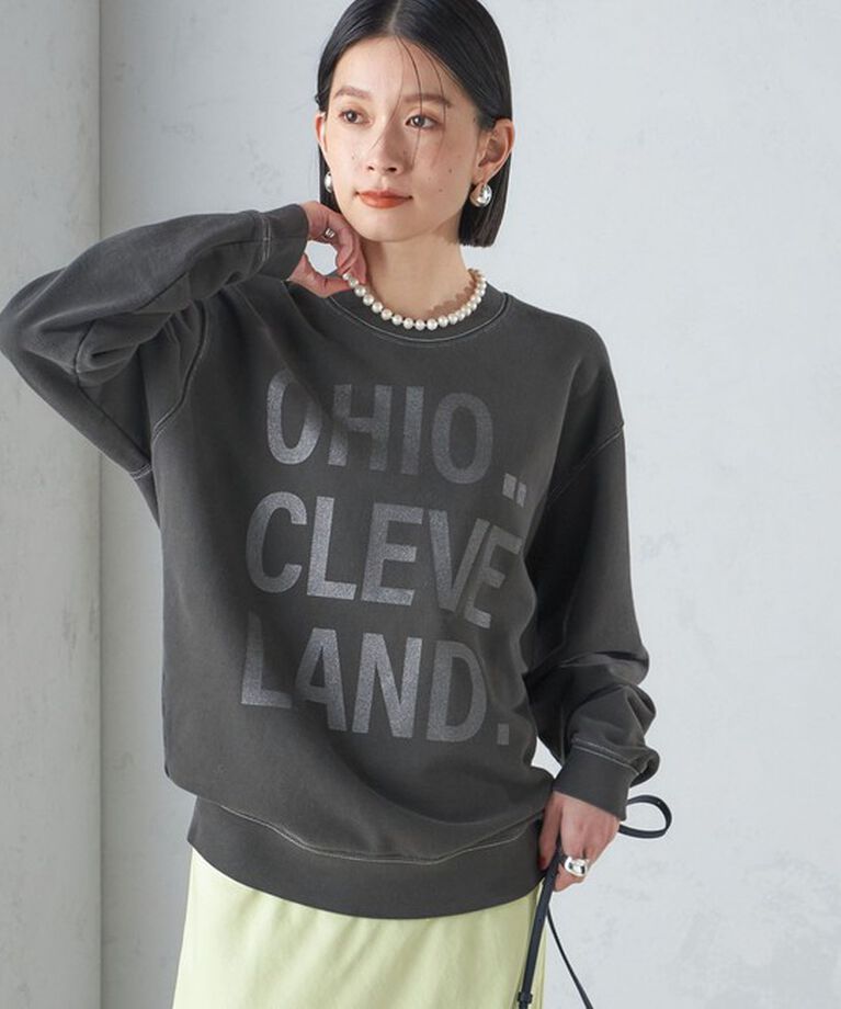 SHIPS for women「【SHIPS別注】Odub:〈手洗い可能〉メタリック ロゴ スウェット 24SS ◇」|スウェット・ジャージ|
