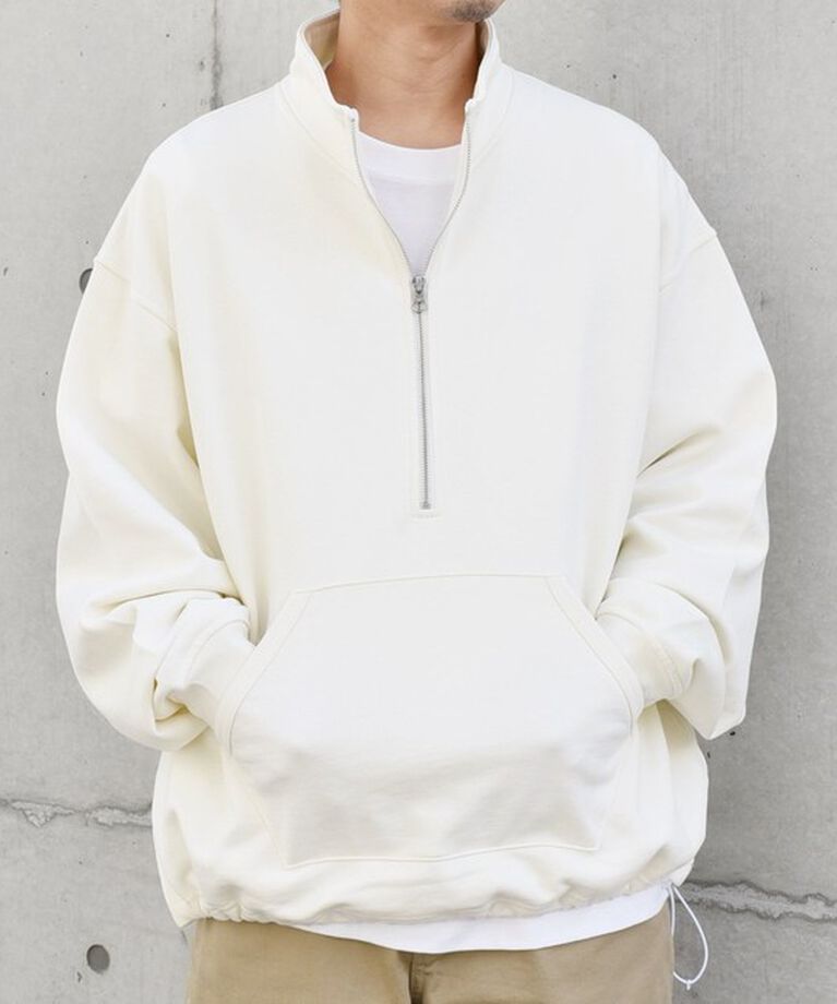 SHIPS any「SHIPS any: COTTON USA ハーフジップ ドロスト プルオーバー スウェット◇」|スウェット・ジャージ|