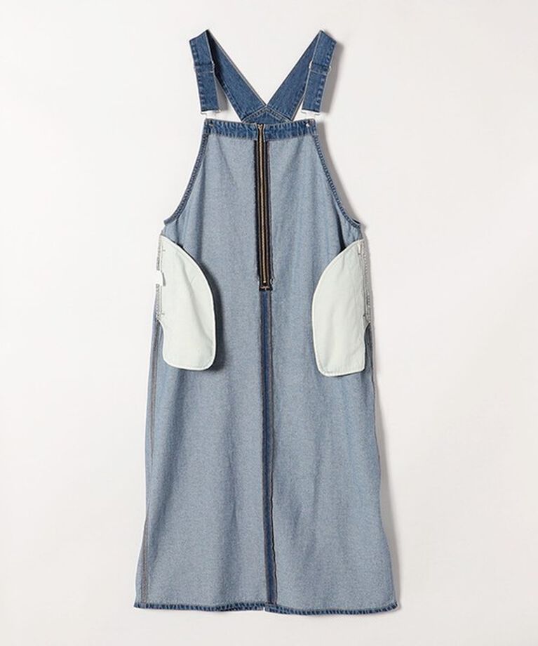SHIPS any「SHIPS any:〈洗濯機可能〉フロントジップ ジャンパー スカート［SHIPS any DENIM］」|ジャンパースカート|
