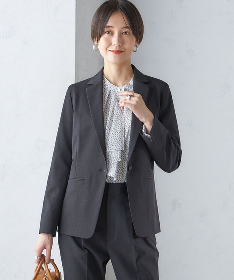 SHIPS for women「〈手洗い可能〉ツイル ストレッチ テーラード ジャケット（セットアップ対応）」|テーラードジャケット|