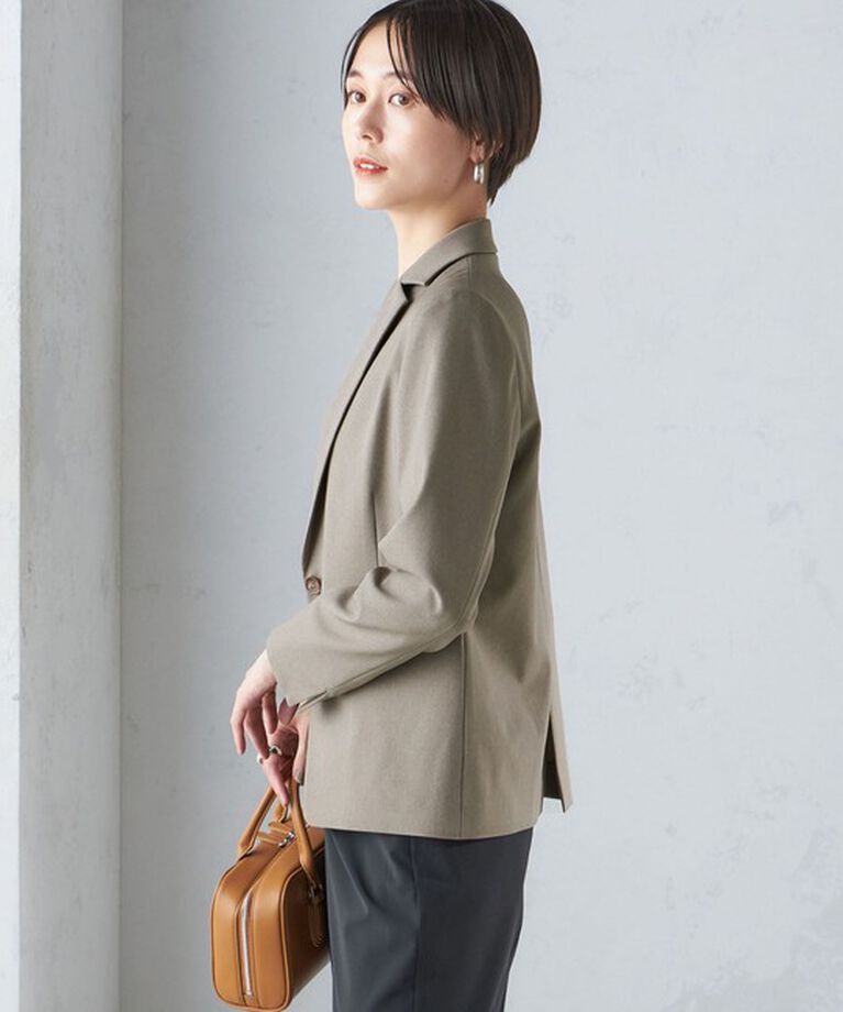 SHIPS for women「〈手洗い可能〉ツイル ストレッチ テーラード ジャケット（セットアップ対応）」|テーラードジャケット|